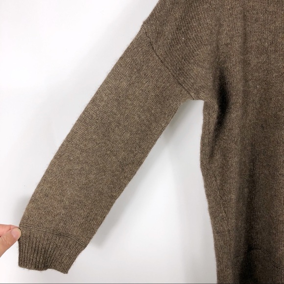 VINCE Brown Sweater Yak Hair & Wool Long Sleeve - Picture 6 of 10
